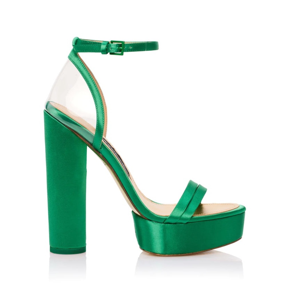 Jessica Rich green platform sandal